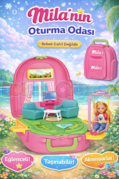 Doğan Oyuncak Dünyası Mila'nın Oturma Odası Sırt Çantası - Oturma Odası Oyunc...