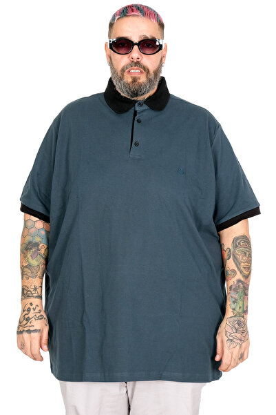 ModeXL Μπλουζάκι πόλο κλασικό μεγάλου μεγέθους Mode XL 26555 PETROL GREEN