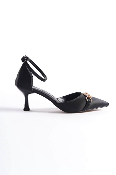 TRENDELLA Pantofi cu toc negru pentru femei TR08MS28A