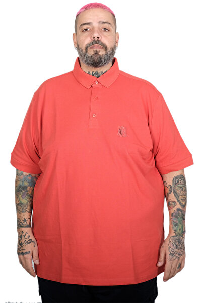 ModeXL Ανδρικό μπλουζάκι με κέντημα κλασικό πικέ με λαιμόκοψη Mode XL Μεγάλο ...