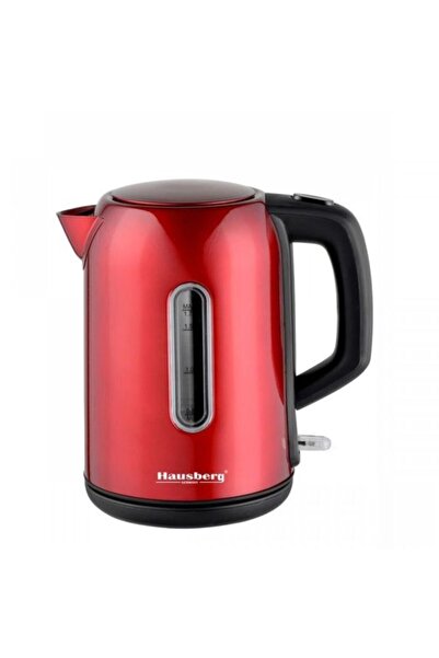 Hausberg Cana fierbator HB-3608RS, 2200 W, 1.7 l, Inox, ROSU