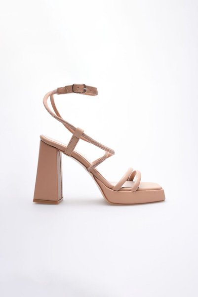 TRENDELLA Kadın Nude Topuklu Sandalet TR12MY02D