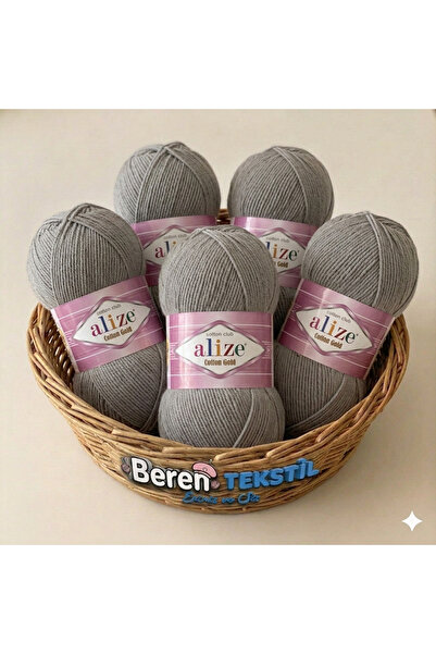 Alize 5 τεμάχια καλοκαιρινό βαμβακερό νήμα βαμβακερό χρυσό Amugurimi πλεξούδα...