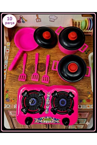 ALYTOYS Mutfak Seti Evcilik Oyunu Kız Oyuncakları Aşçı Yemek Pişirme 10 Prç A...