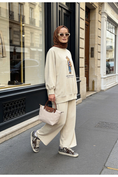 Aselim Hijap Moda The Bear Society Ειδική Συλλογή Σετ Διπλού Τεσεττίρ |   Βαμ...