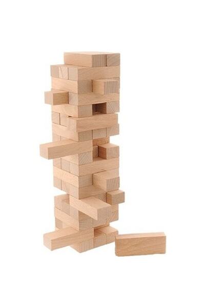 Balance Game Jenga 54 Pieces Educational Intelligence Game - Played as a Family - Boxing Game for Kids