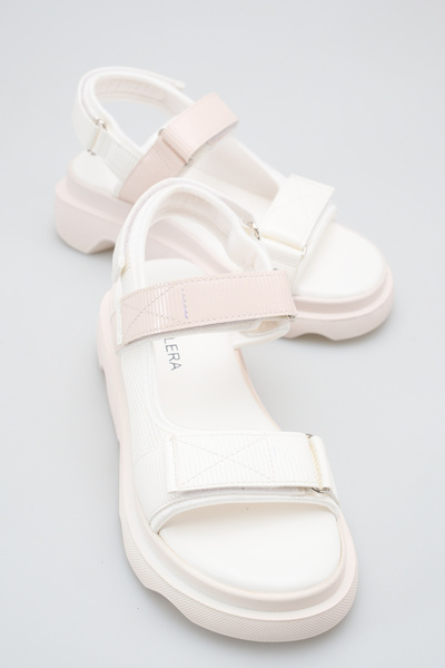 Solo Bag Γυναικεία Λευκά Καθημερινά Ορθοπεδικά Σανδάλια με Εργονομική Σόλα, Ά...