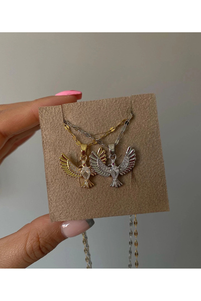 h&b design jewel Çelik Anka Kuşu Kolye