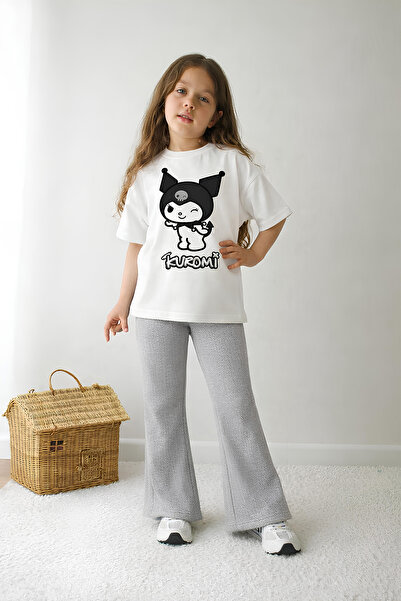 Belya Kids Wear Κοριτσίστικο Σετ Ολόσωμο Τοπ και Κολάν Υπερμεγέθους Σχεδίασης 44