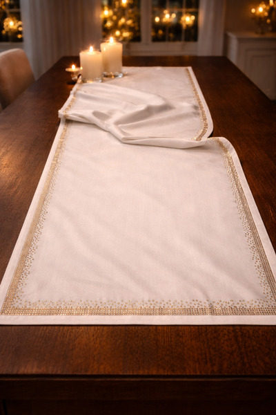 desicap Colorado Crystal Stone Runner White 40X140 cm