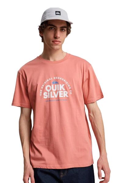 Quiksilver Ανδρικό ροζ μπλουζάκι Fundamental Rid Eqyzt08260-2020