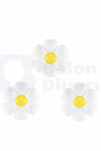 BALON DİYARI 🌼 Bahar Temalı Folyo Balon Seti - Papatya Ve Arılarla Parti Coşkusu! 🐝☁️