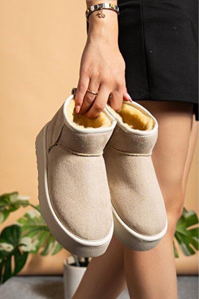 Furkan Ayakkabı Μπότες με χοντρή σόλα με επένδυση από γούνα