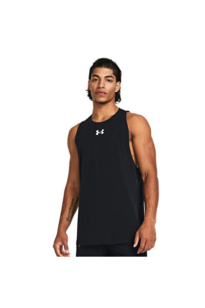 Under Armour Ανδρικό Μαύρο Μπλουζάκι Μπάσκετ Baseline 1361901-005