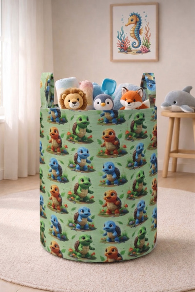 Paris Home Πτυσσόμενο καλάθι για βρώμικα ρούχα και παιδικά παιχνίδια με σχέδι...