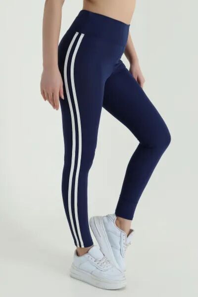 FORMO Γυναικείο κολάν με εξαιρετικά ψηλή μέση ρίγα Ύφασμα scuba Ελαστικό Spor...