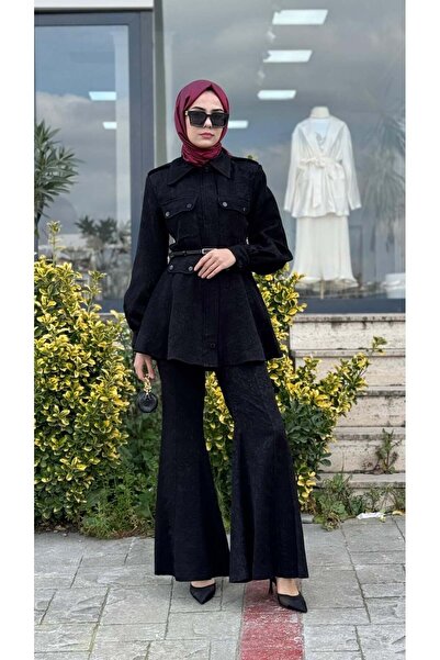 VUU Çiçekli Jakar Pantolonlu Takım 26ss1005