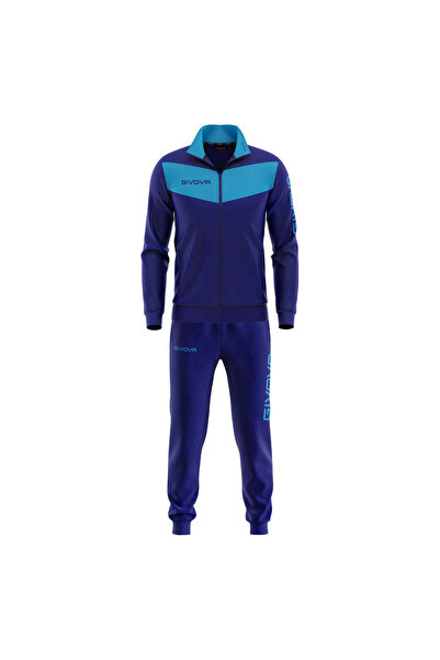 Givova Visa Tracksuit, Navy/Turquoise, M