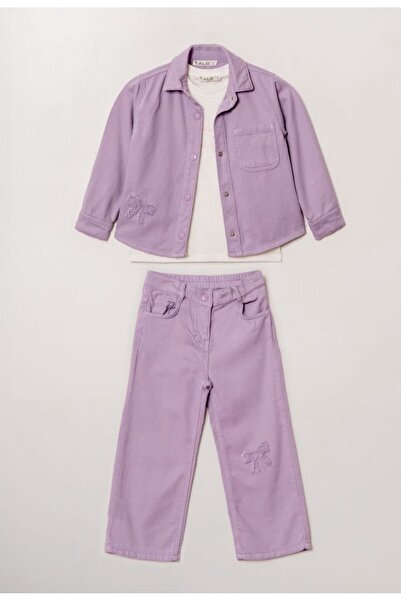 ALG Girls' Soft Gabardine 3-Piece Stylish Set (One Size, One Size up Recommen...