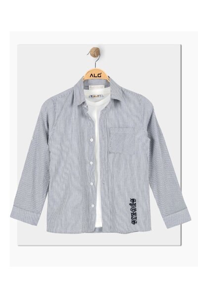 ALG Boys' Shirt T-Shirt 2-Piece Set 100% Cotton