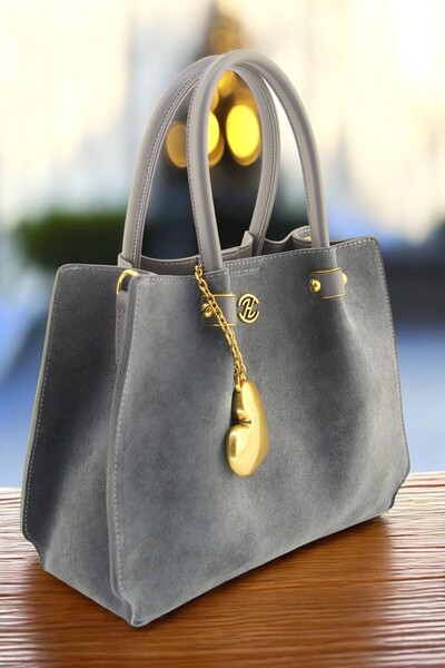 QUB CLUB Γυναικεία Μοντέρνα και Ευρύχωρα Γνήσιο Δέρμα Τσάντα ώμου