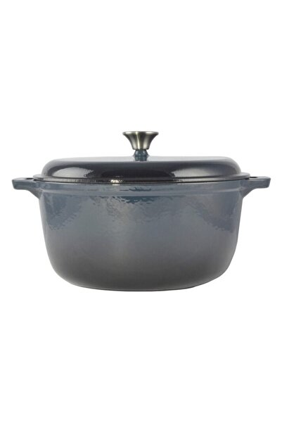 Perfect Home Oala de fonta emailata cu capac, maner din inox, 7 L,