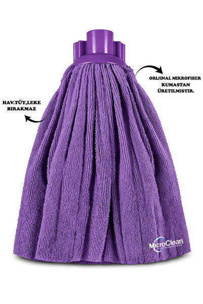 Micro Clean Mega Boy Renkli Mikrofiber Paspas Mop Yedek Ucu