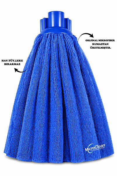 Micro Clean Mega Boy Renkli Mikrofiber Paspas Mop Yedek Ucu
