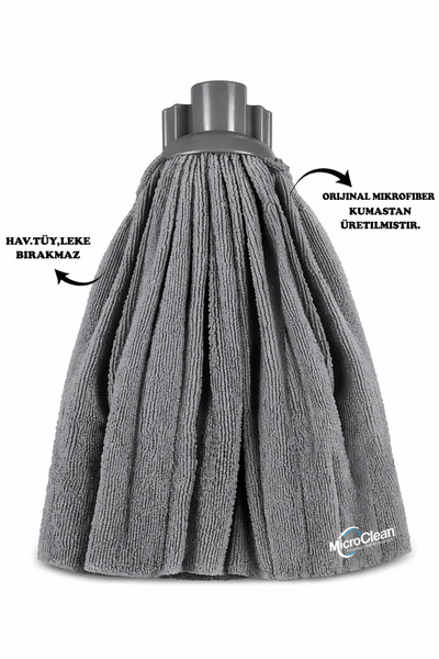Micro Clean Mega Boy Renkli Mikrofiber Paspas Mop Yedek Ucu