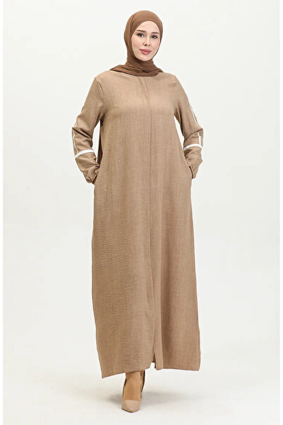 sefamerve Mink Ferace - موديل 24018-02 مع تفاصيل الطباعة