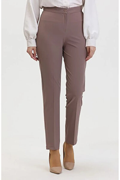 sefamerve Pantaloni cu picior drept 1153-03 Mink