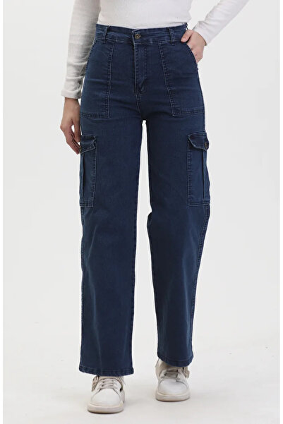 sefamerve Τζιν Navy Blue Cargo Pocket - 2828-01