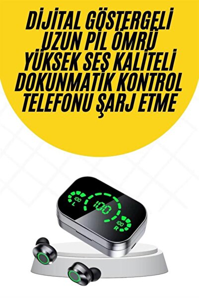 Kanonik Education سماعة بلوتوث لاسلكية مع دعم الهاتف المزدوج ومؤشر رقمي مع بن...