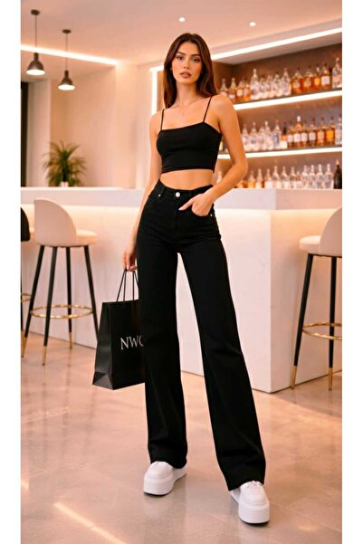 Ramrod Luiss Lycra 90's Dámské modré sněhové džíny s extra vysokým pasem a vo...