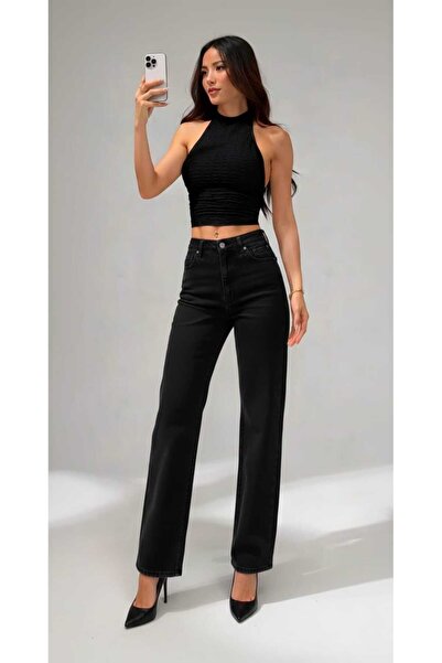 Ramrod Rose Extra High A.c.a.i.p Loose Jeans Palazzo-Hose