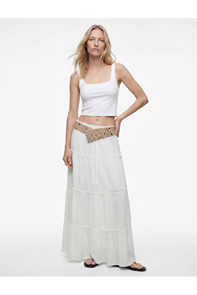 Koton Square Neck Slim Fit Thick Strap Crop Top