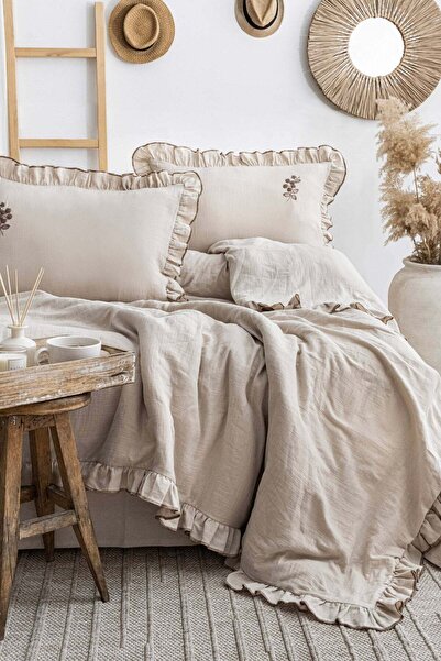 LILY BEIGE DUVET COVER SET