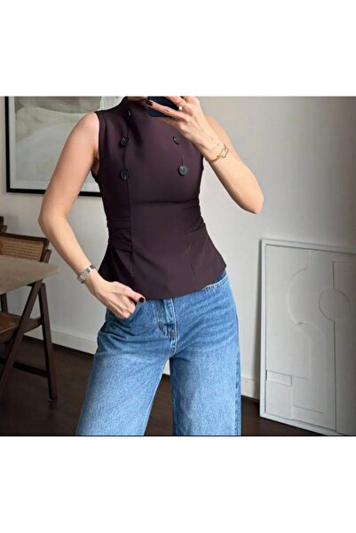 Butik Beyza Ρυθμιζόμενη μπλούζα με κουμπιά