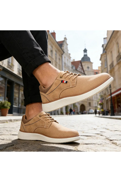 Tmall Pantofi sport bărbătești, material denim, 1299, kaki