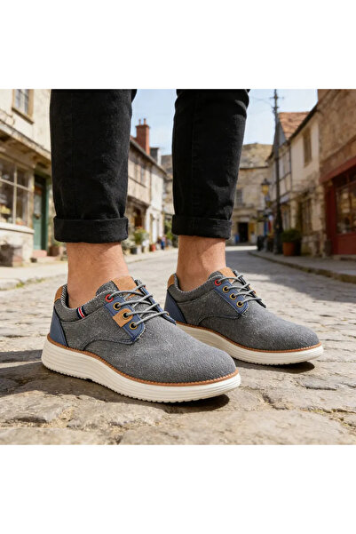 Tmall Pantofi casual bărbătești, material denim, 1298, albastru