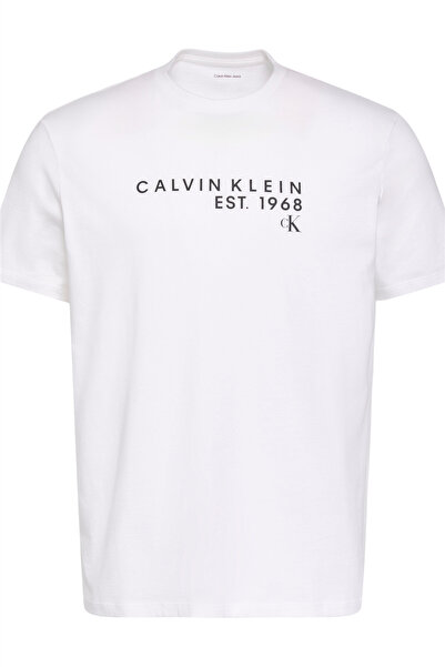 Calvin Klein BEYAZ LOGOLU ERKEK T-SHIRT