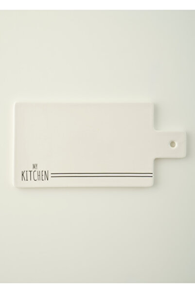 Bella Maison Πορσελάνινη σανίδα παρουσίασης και κοπής My Kitchen Λευκή (30x15...