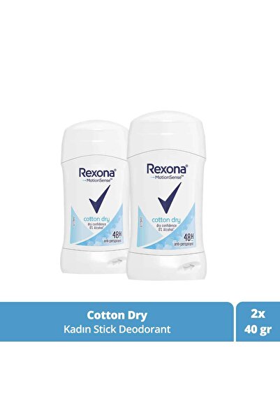Rexona Motion Sense Kadın Stick Deodorant Cotton Dry 48 Saat Koruma 40 g x2 Adet