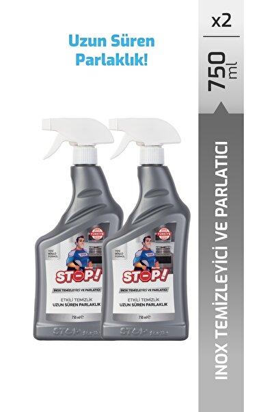 STOP Forte 2'li Inox Temizleyici ve Parlatıcı 750 ml.Beyaz Eşya & Paslanmaz Ç...