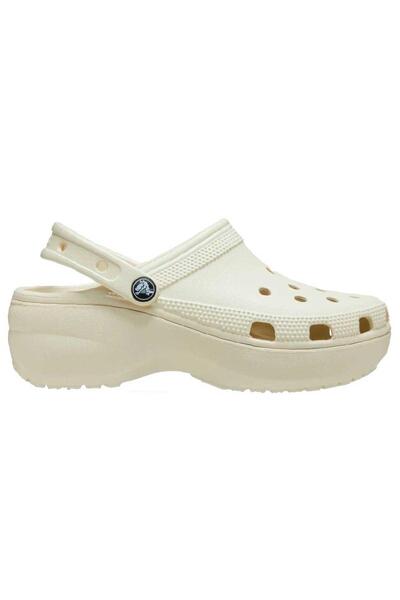 Crocs Κλασικό Τσόκαρο Πλατφόρμας W 206750-2Y2 Μπεζ Παντόφλες