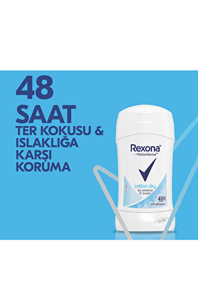 Rexona Motion Sense Kadın Stick Deodorant Cotton Dry 48 Saat Koruma 40 g x2 Adet