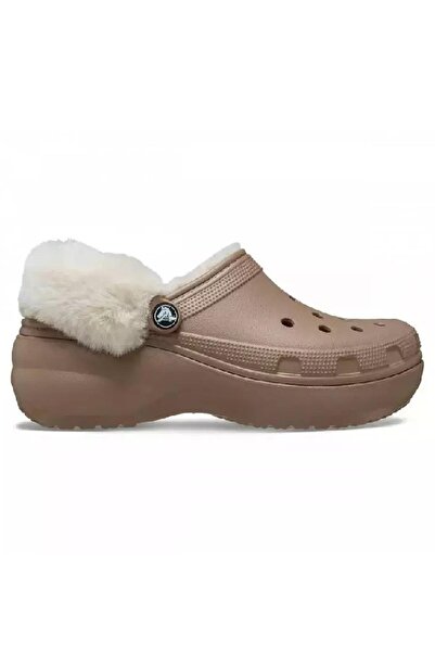 Crocs Γυναικείες παντόφλες Classic Platform Fuzz Lined Clog 212854