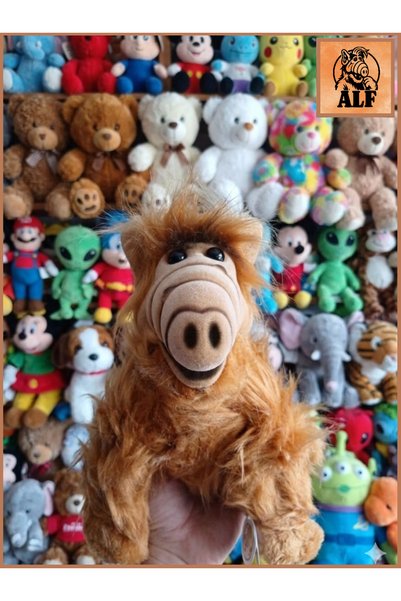 OYUNCAKSAHİLİ Alf Plush Toy, 80s TRT Series Nostalgia, 27 cm, Licensed, 1980, Bully Brand.