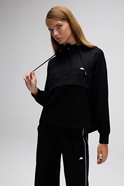 Ellesse EF551 Γυναικείο με κουκούλα Μαύρο Φούτερ