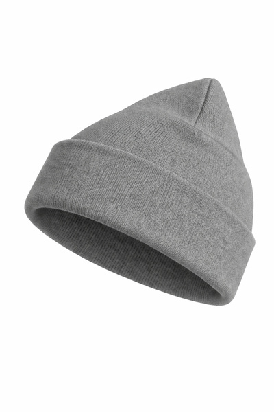 Hakan Collezione Κλασικό γκρι πλεκτό Unisex Beanie